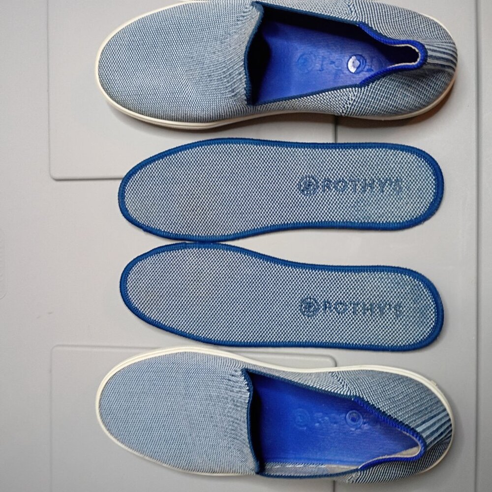 Rothy's The Original Slip On Sneaker Anchor Textile Women's US Size 8 - Picture 6 of 8